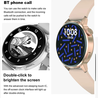 ساعة ذكية DT4+ مزودة بتقنية NFC ومكالمات بلوتوث - نظام تحديد المواقع العالمي (GPS)، مساعد صوتي، دقة 390×390 بكسل، شحن لاسلكي | للرجال والنساء