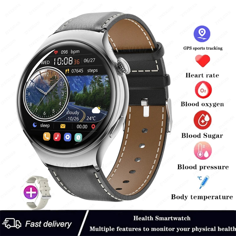NFC Smartwatch 2025 – 1.27" AMOLED, GPS &amp; Bluetooth Call