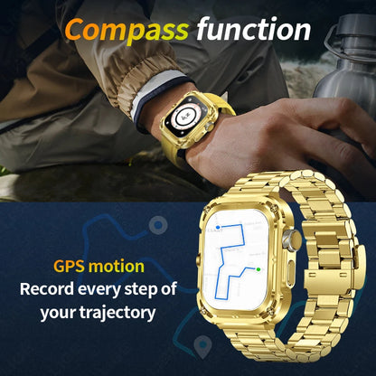 LIGE Outdoor Smartwatch for Men – GPS, Compass, NFC, 2.1" AMOLED, 460 mAh Battery