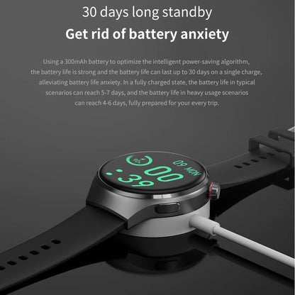 ChiBear GT4 Pro Sport Smartwatch für Damen & Herren – AMOLED, Herzfrequenz, Blutdruck, Schlafmonitor, Bluetooth-Anrufe, IP68 Wasserdicht | Taggytech