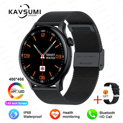 NFC Women's Smartwatch 2024 – 1.43" AMOLED, Bluetooth Call &amp; Fitness Tracking