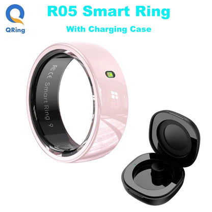 R05 NFC Smart Ring – 5ATM Waterproof, Health &amp; Sleep Monitor, Gesture Control &amp; Charging Case | For Android &amp; iOS