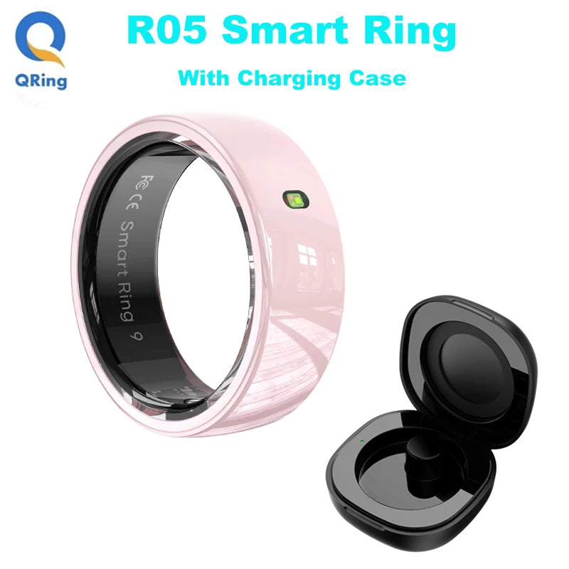 R05 NFC Smart Ring with Charging Case – Health &amp; Fitness Ring, 5ATM Waterproof