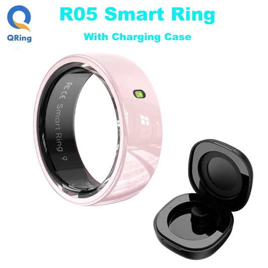R05 NFC Smart Ring with Charging Case – Health &amp; Fitness Ring, 5ATM Waterproof