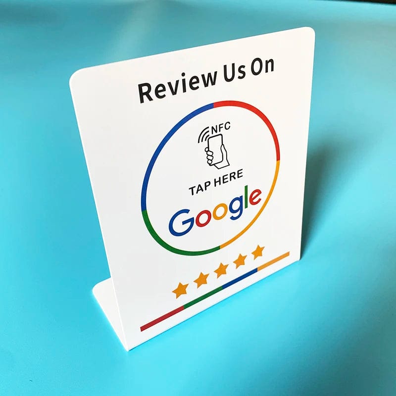 Einfaches Kundenfeedback mit NFC Google-Bewertung.