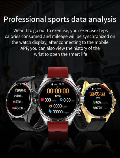 LIGE Outdoor Smartwatch 2025 – Wasserdicht, GPS, Höhenmesser, Kompass, NFC & 410 mAh Akku für Männer