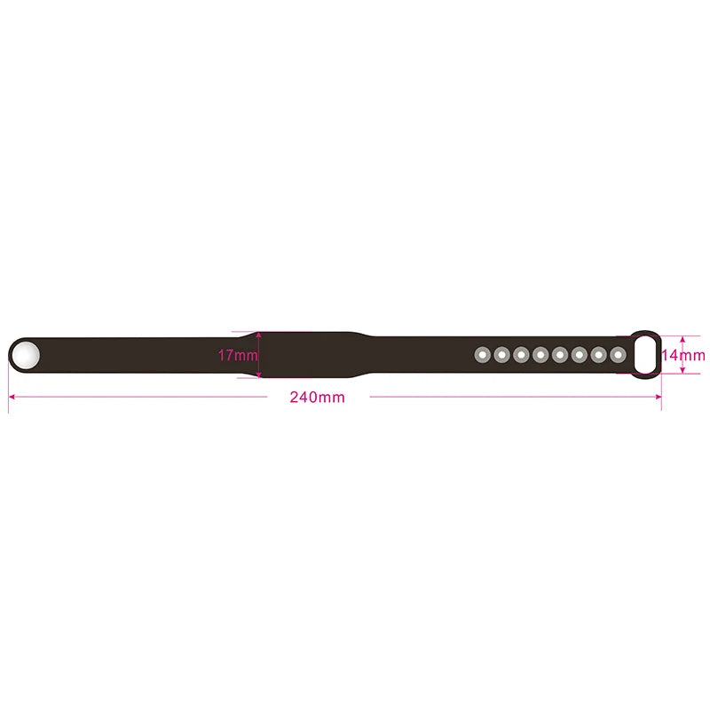 Adjustable NFC Silicone Wristband NTAG215 – Waterproof RFID Bracelet 13.56 MHz