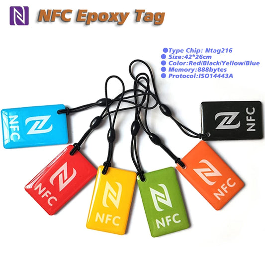 NFC Mini-Card NTAG216 – Wasserdichter Epoxy Anhänger 13,56 MHz