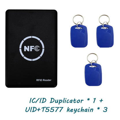 NFC &amp; RFID Dualband Reader/Writer – USB Card Copier for 13.56 MHz &amp; 125 kHz, UID/CUID/FUID Cloner, T5577 Writer, Software included