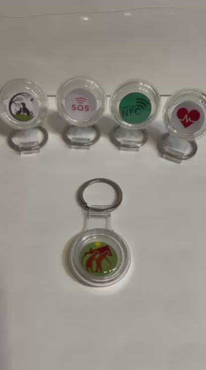 NFC Notfall-Tag für Senioren – Speicherbarer NTAG215 Chip, 504 Bytes